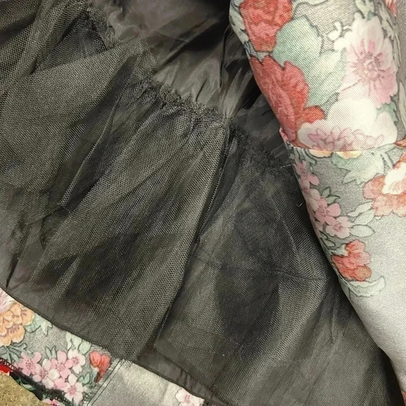 B Smart Fit N Flare Black Floral Sweetheart Girls XS/S EUC Dress - Picture 12 of 15